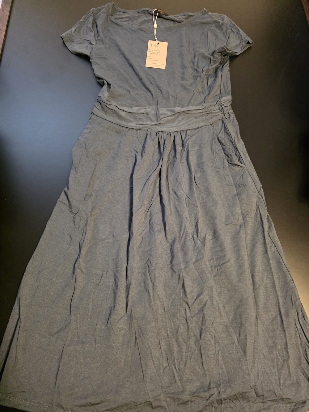 Women’s Dark Olive Short-Sleeve Dress